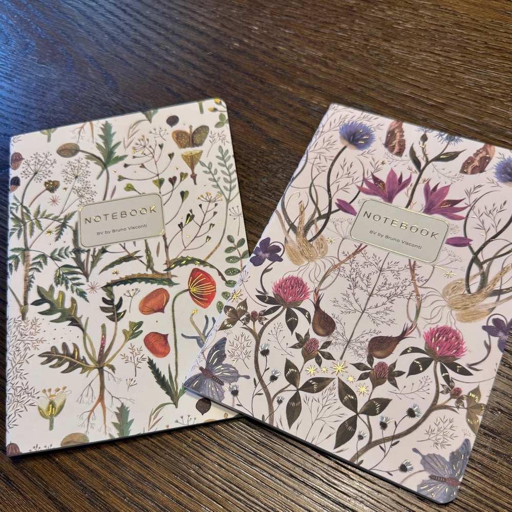 2 Pack Gorgeous Woodland Journals - BV by Bruno Visconti - Amazing Unique Gift